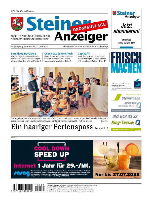 Steiner Anzeiger vom 24. Juni 2025