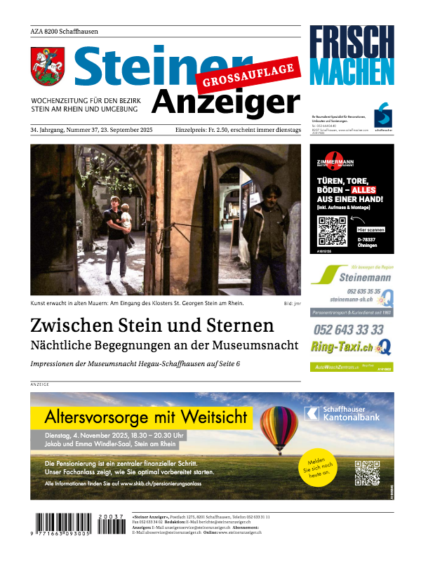 Steiner Anzeiger vom 23. September 2025