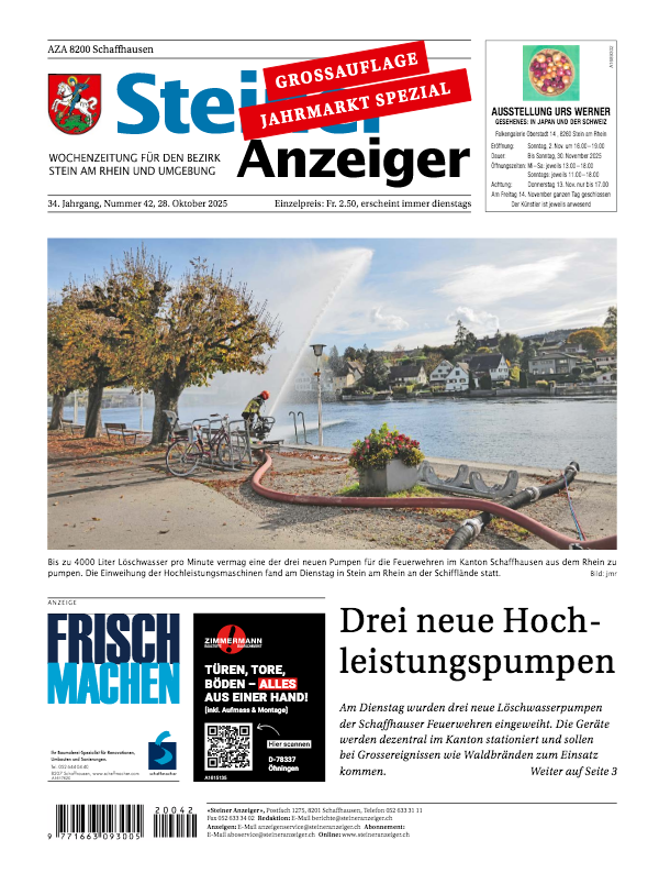 Steiner Anzeiger vom 28. Oktober 2025