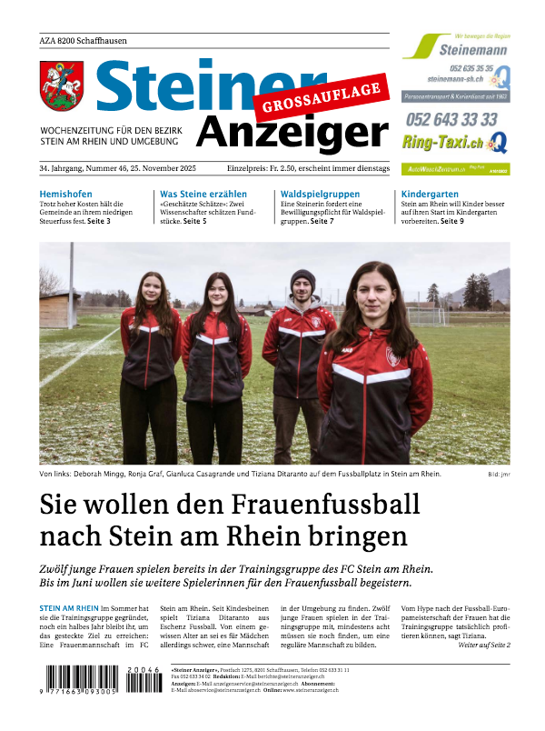 Steiner Anzeiger vom 25. November 2025