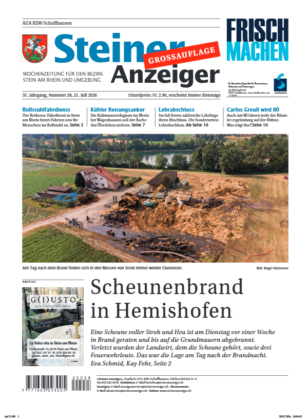 Steiner Anzeiger vom 21. Juli 2026