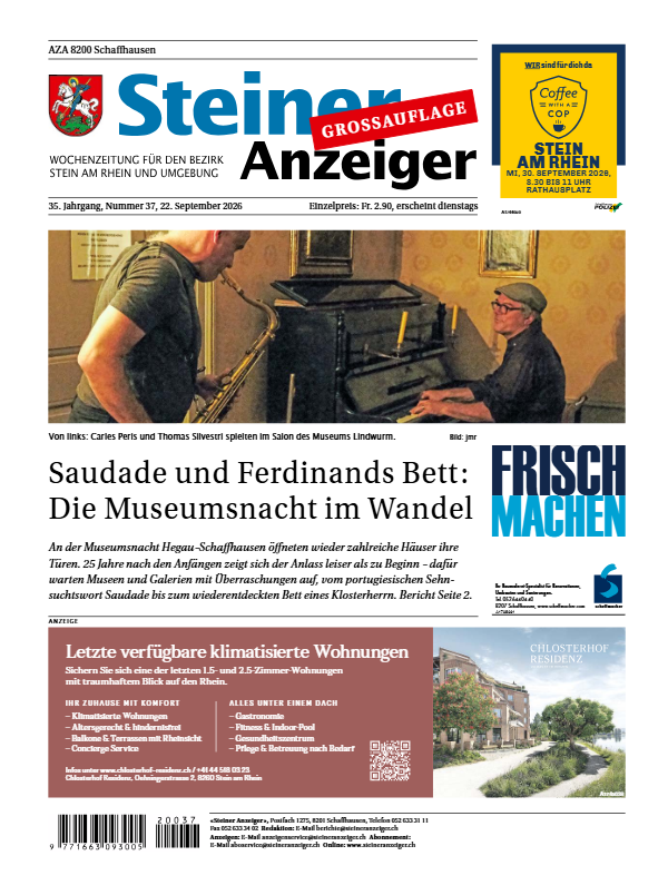 Steiner Anzeiger vom 22. September 2026